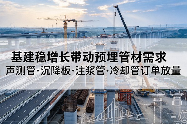 玛纳斯基建稳增长带动预埋监测管材需求,声测管、沉降板、注浆管订单持续放量