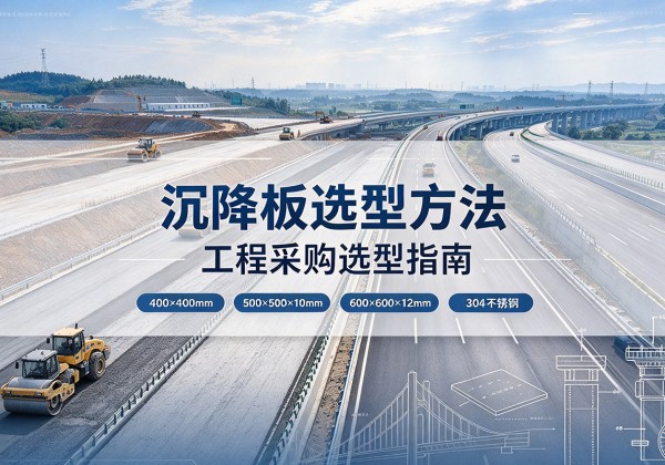 玛纳斯沉降板选择方法